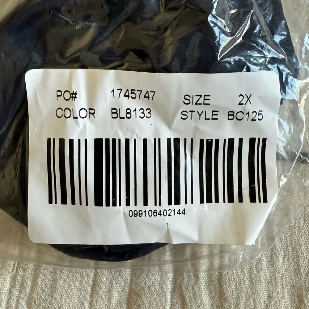 J. Crew Curved Waist Cheeky Bikini Bottom Navy Blue Size 2X NWT